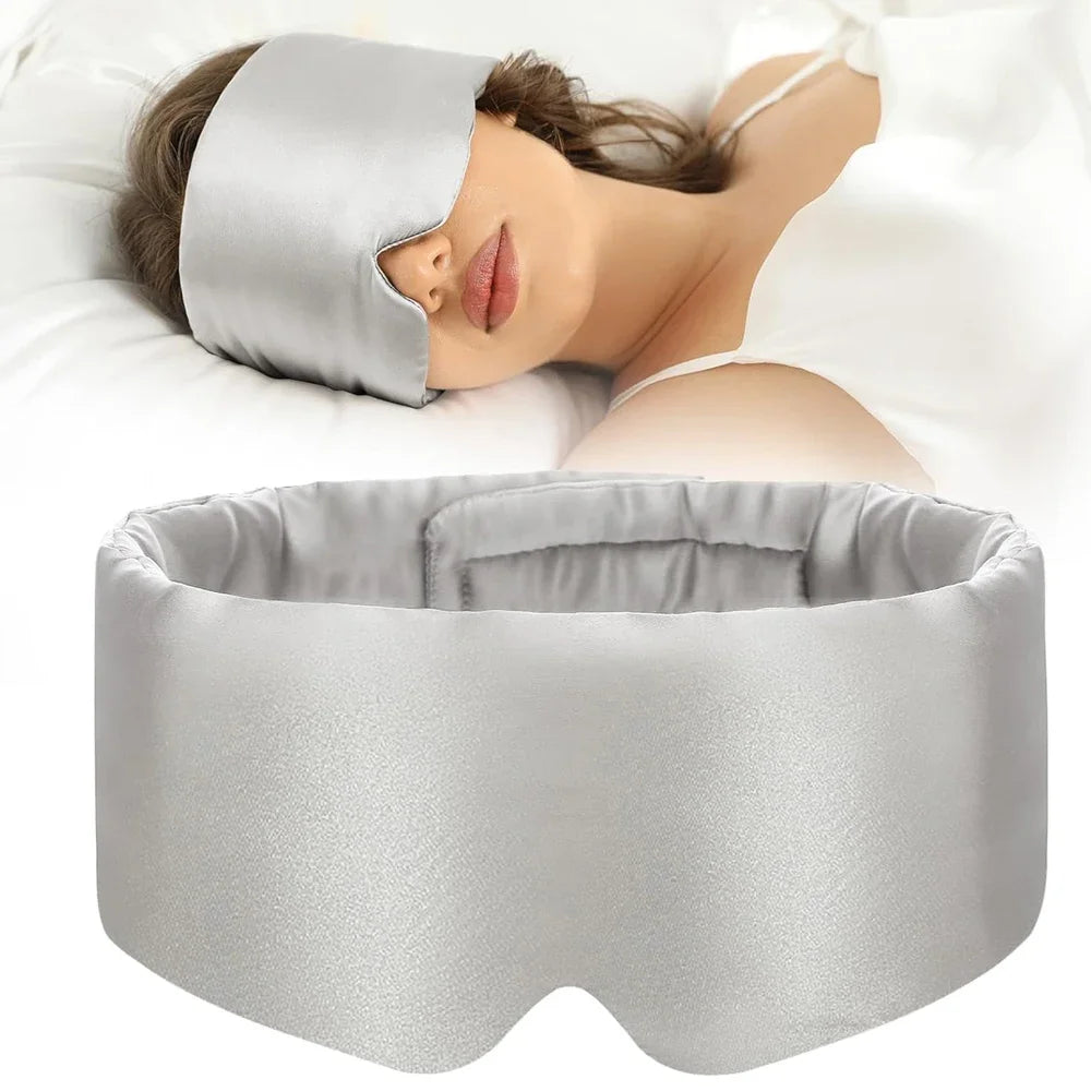 Antifaz de Seda Natural para Dormir – Bloquea la Luz